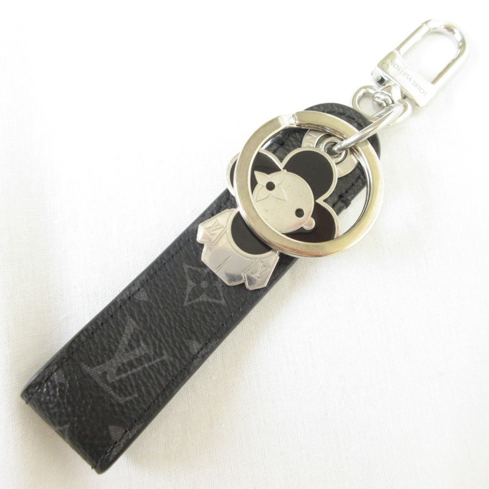 LOUIS VUITTON Louis Vuitton Dragonne Vivienne Monogram Eclipse Keychain M0182...